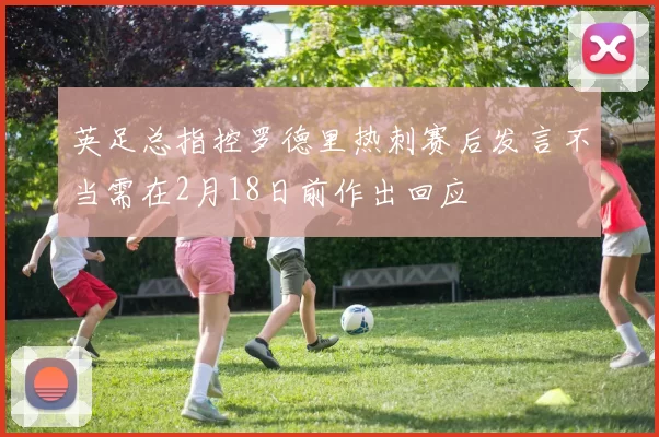 英足总指控罗德里热刺赛后发言不当需在2月18日前作出回应